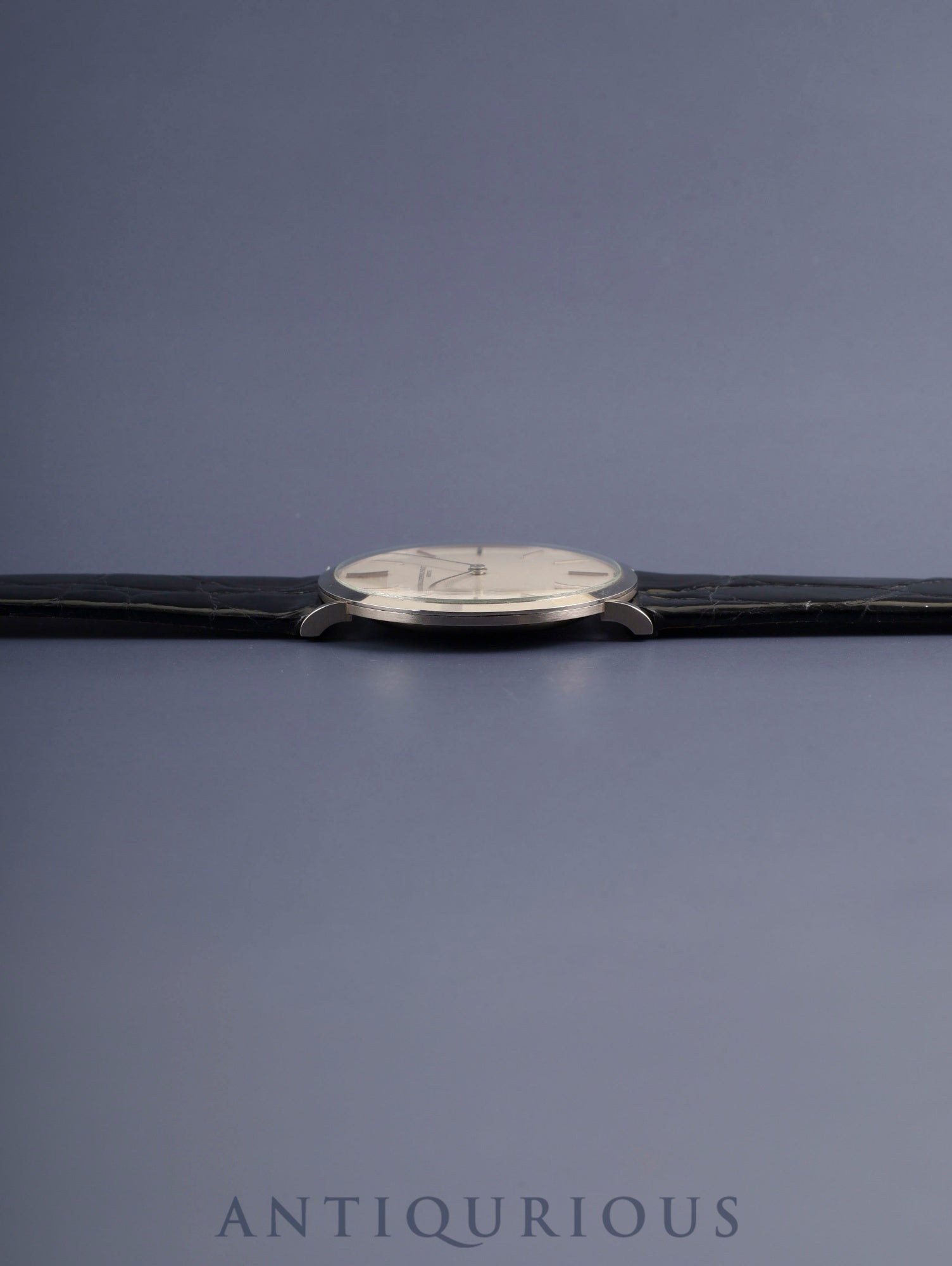 Audemars Piguet Round Manual Winding Cal.K2001 / 1A 750WG Leather Original Pin Buckle (750WG) Silver Dial Overhauled