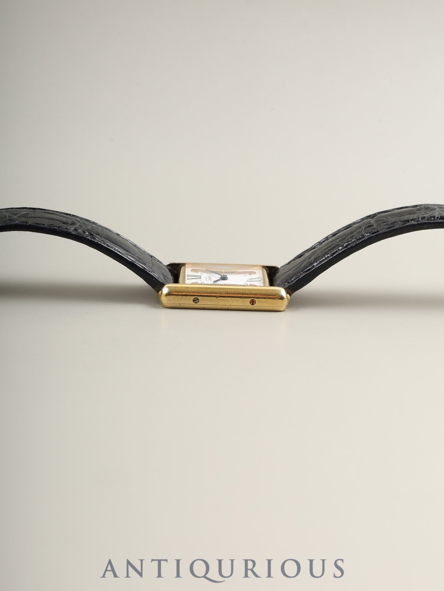 カルティエ マストタンク SM W1006354 / 5057001クォーツ Cal.057  SV925 純正革ベルト 純正尾錠（GP）サイドトリニティ文字盤（SWISS表記） オーバーホール済み