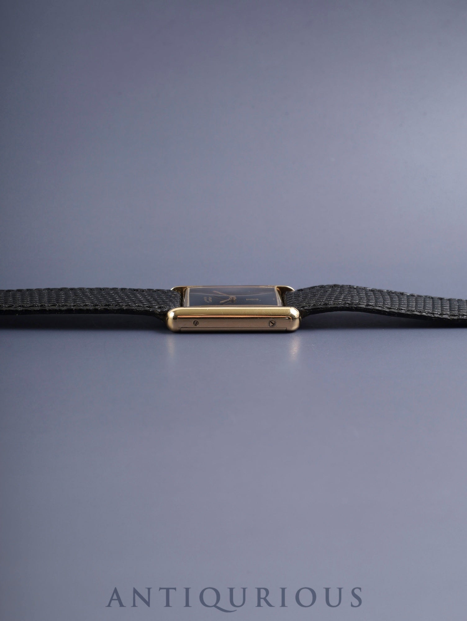 カルティエ マストタンク LM 手巻き Cal.78-1 SV925 純正革ベルト 純正ピンバックル（GP）オニキス文字盤（SWISS表記 ）オーバーホール済み