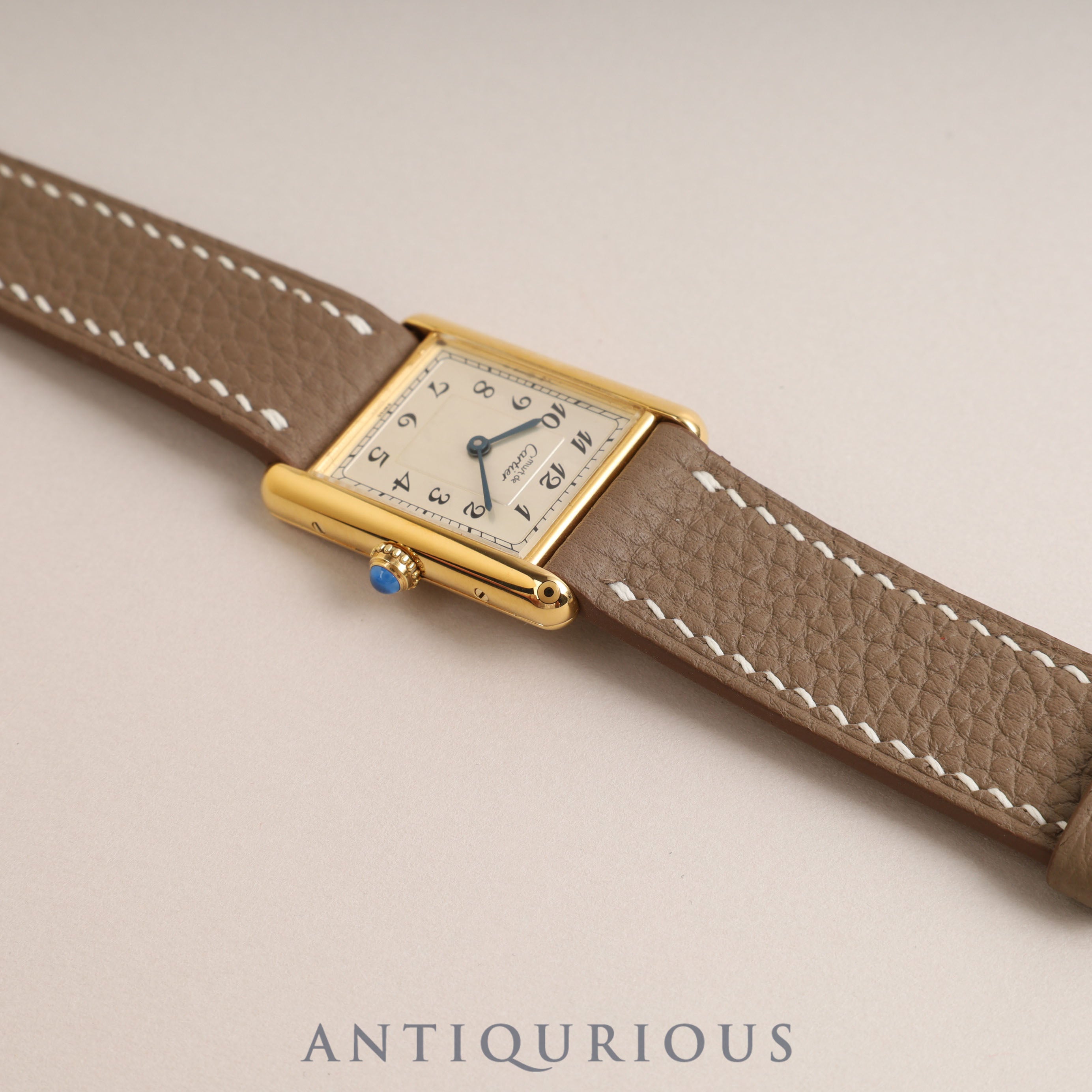 Cartier Must Tank LM QZ Arabic Dial 590005 Newly Refinished