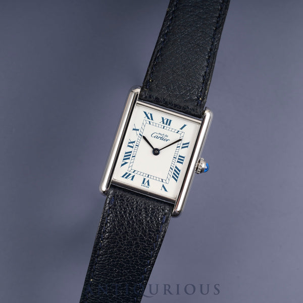 カルティエ マストタンク LM W1001443 / 690006 クォーツ Cal.90 SV925 純正革ベルト  純正尾錠（SS） ホワイトローマン文字盤 箱 冊子 オーバーホール済み