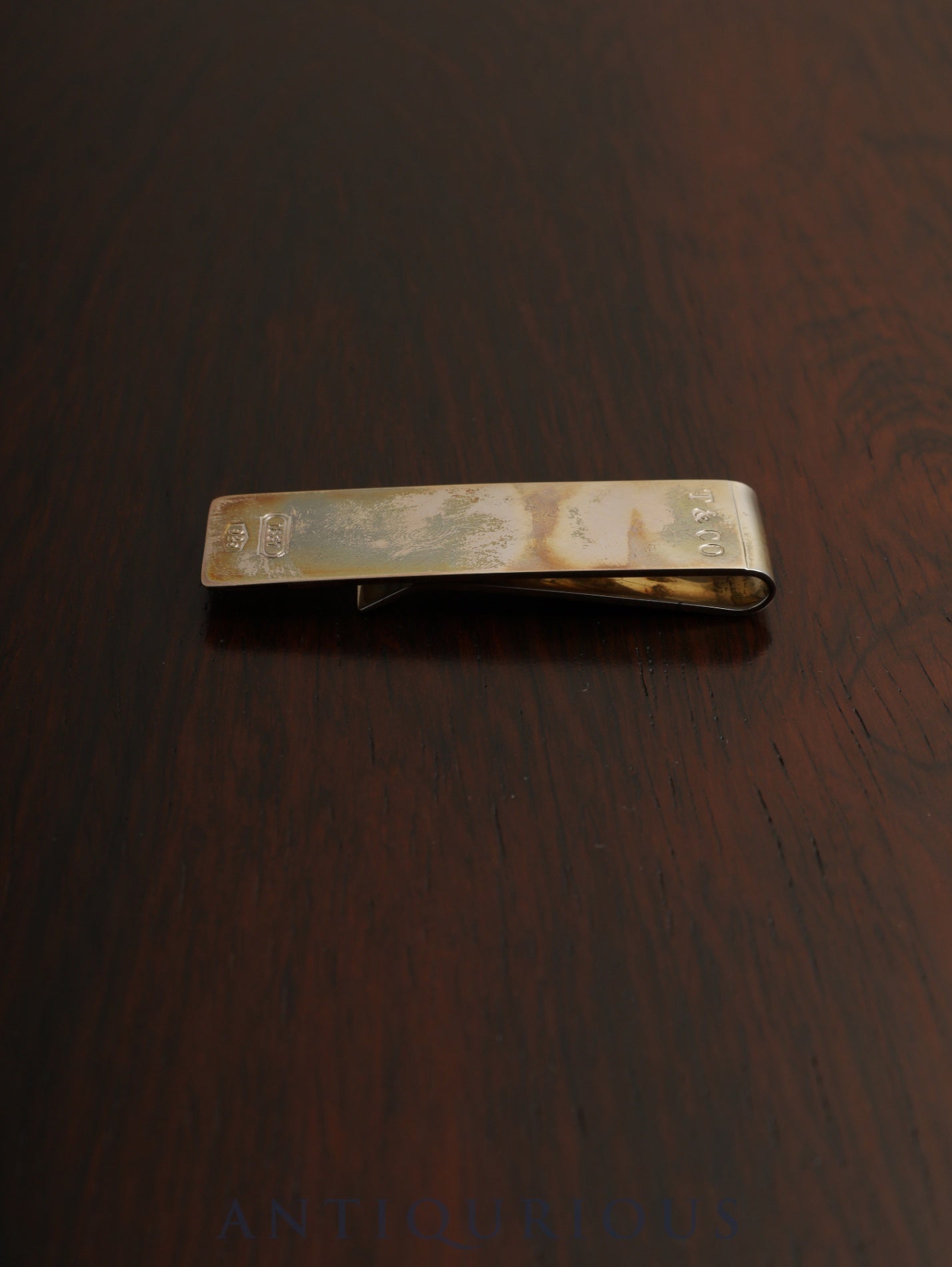 Tiffany Money Clip 1837 Sterling Silver Box Storage Bag