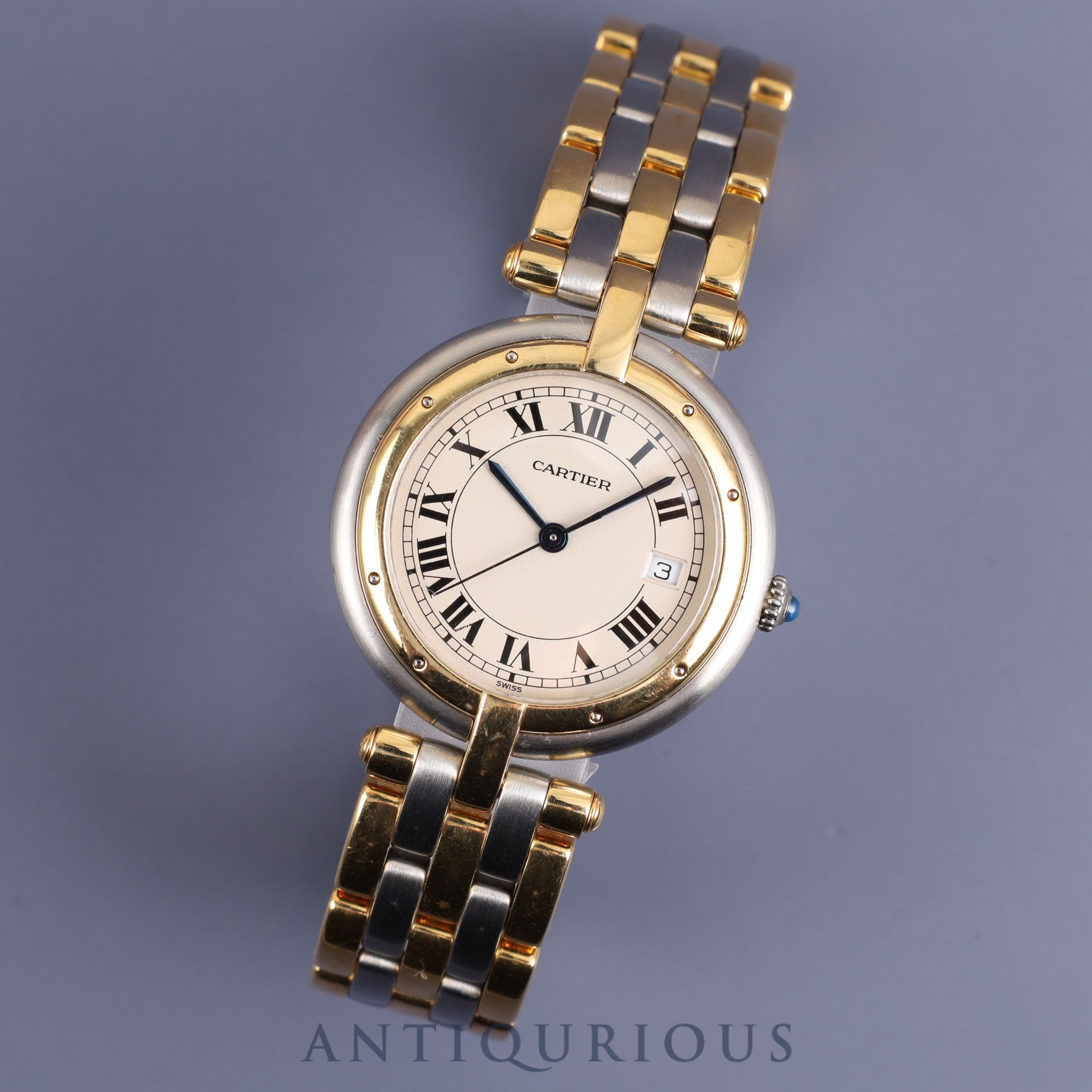 Cartier Panthere Vendome MM 183964 Quartz Cal.83 SS / YG Ivory Roman Dial Overhauled