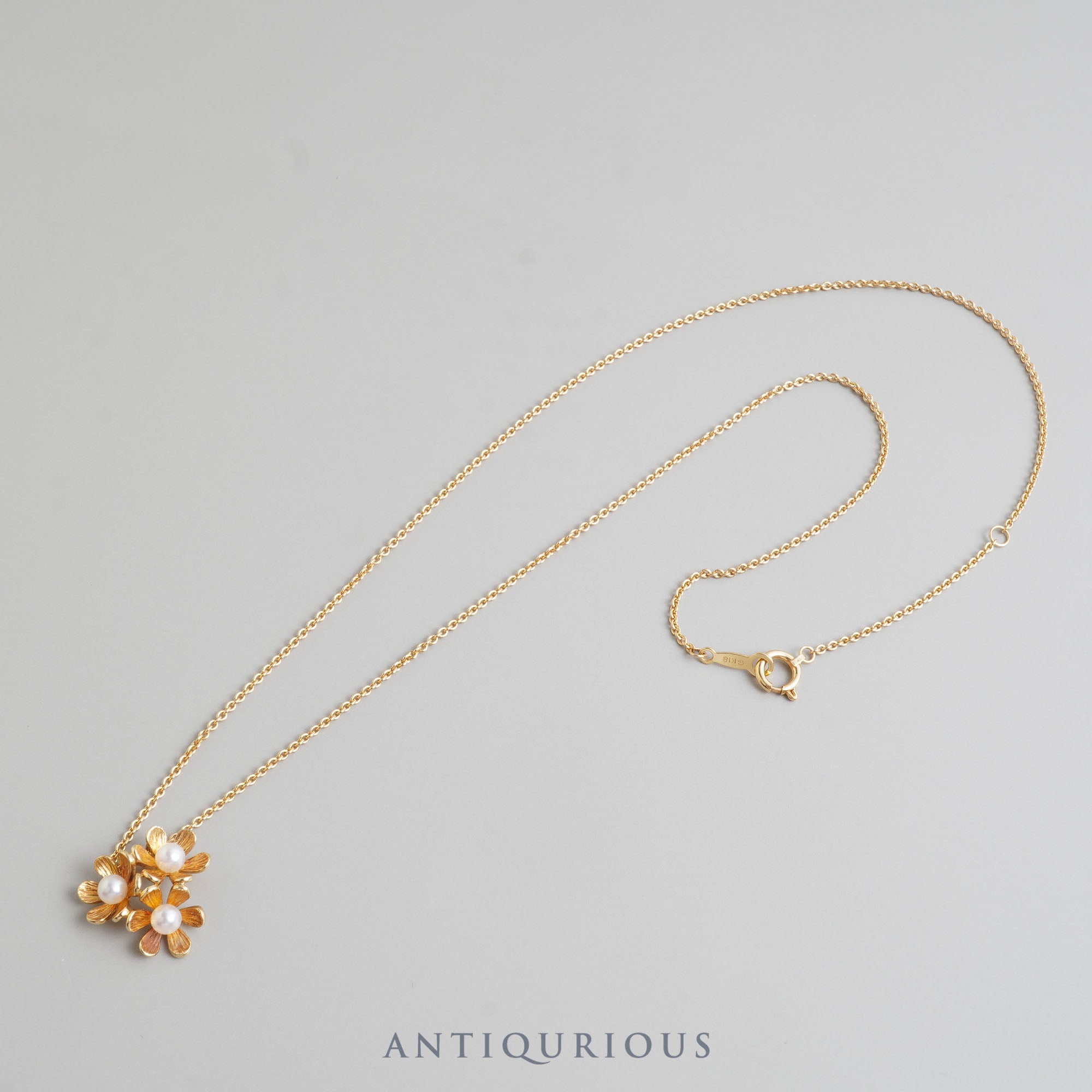 MIKIMOTO Mikimoto Necklace Pearl Flower Pearl