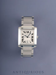 Cartier Tank Française LM W51002Q3 / 2302 Automatic Cal.120 (ETA2000-1) SS SS Silver Guilloché Dial (SWISS MADE) Overhauled