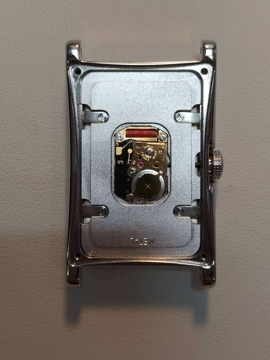 ティファニー イーストウエスト 36668636 クォーツ Cal.- SS 革 純正Dバックル（SS）シルバーアラビア文字盤 オーバーホール済み