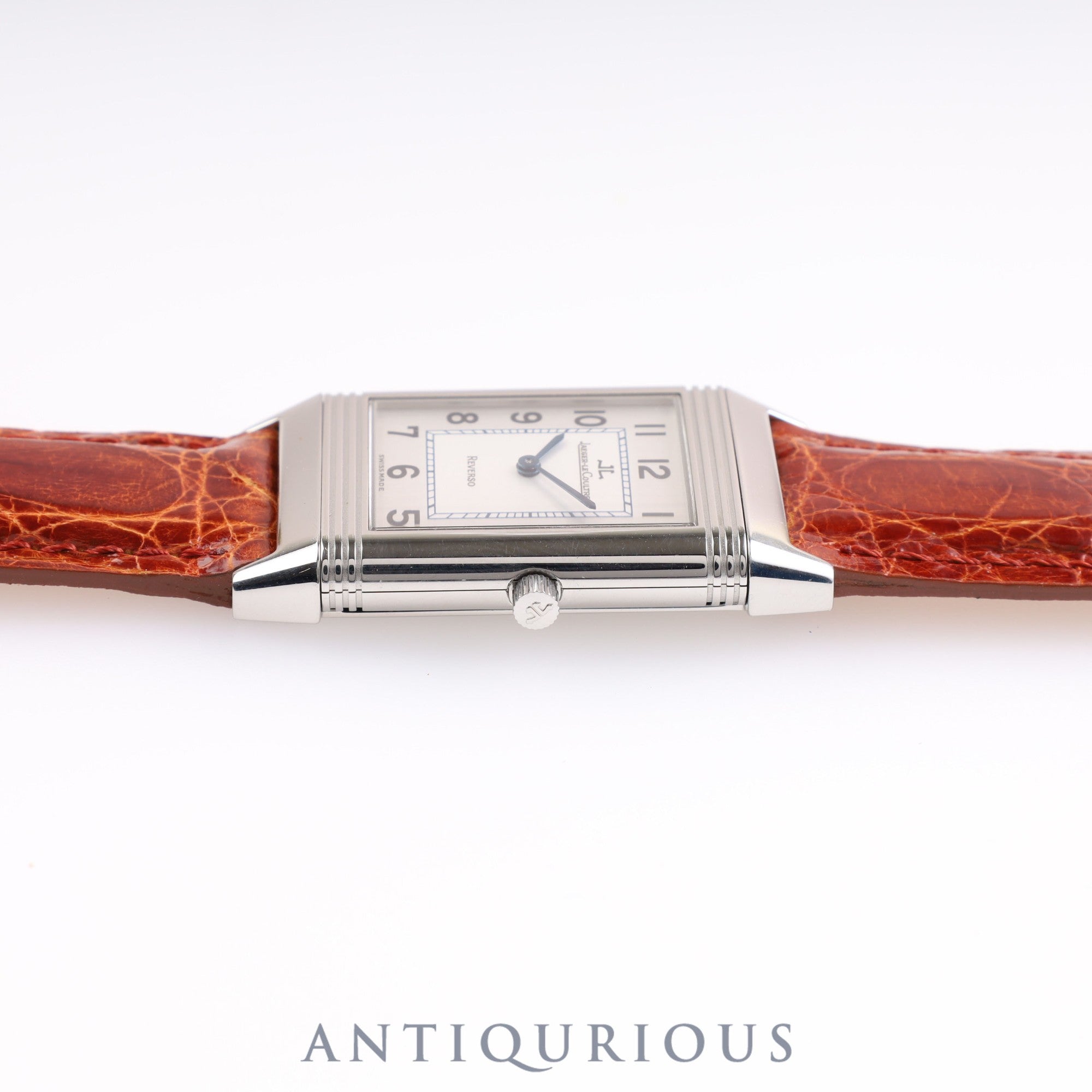 Jaeger-LeCoultre Reverso Classic 250.8.86/Q2508420 Manual winding Cal.846/1 SS Leather Genuine buckle Silver dial Box Warranty card (1997)