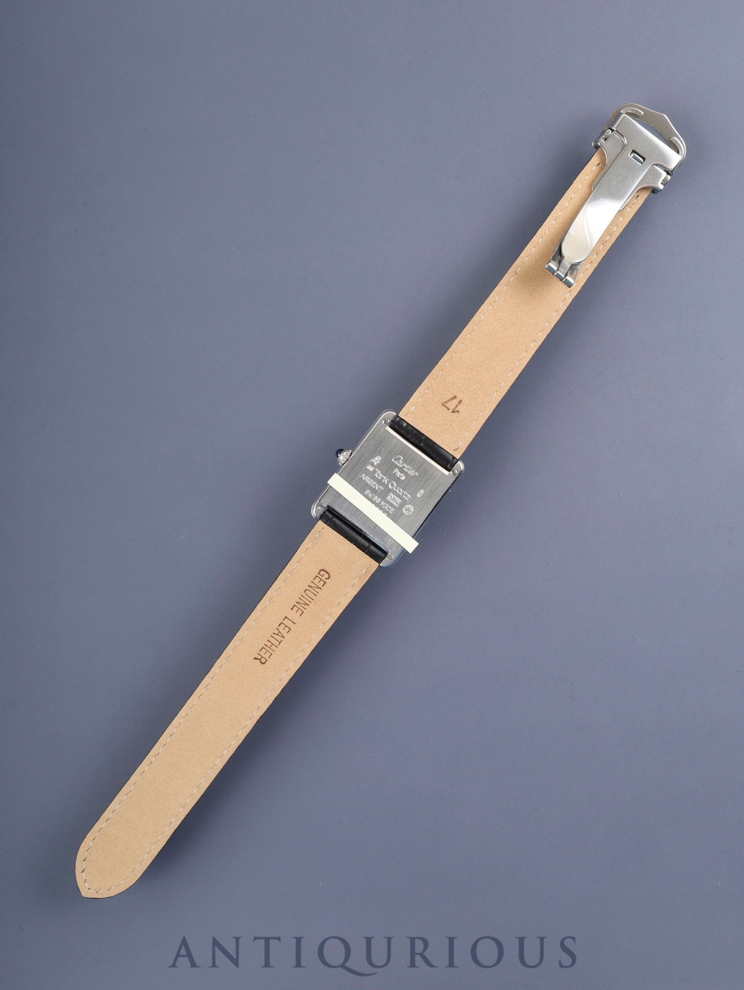 カルティエ マストタンク LM 6900006 / W1001465 クォーツ Cal.690 SV925 革 純正Dバックル（SS） ホワイトローマン文字盤 箱 冊子 保証書（1995年） オーバーホール済み 新品仕上げ済み