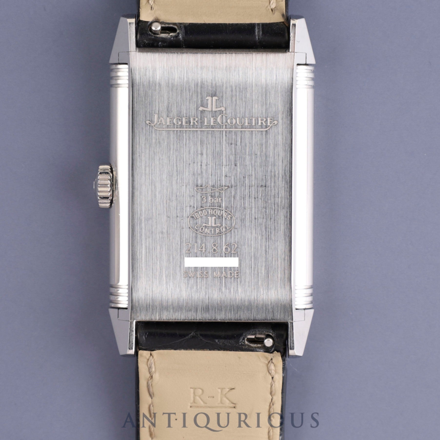 JAEGER・LECOULTRE ジャガー・ルクルト REVERSO CLASSIC LARGE SMALLSECOND レベルソ クラシック ラージ スモールセコンド Q3858520 手巻き Cal.822/2 SS 革 純正尾錠（SS）シルバー文字盤 箱 保証書（2018年）