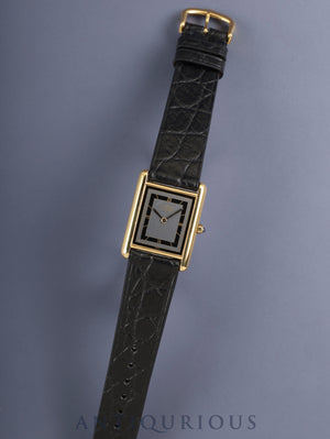 Cartier Must Tank LM 6 81006 Quartz Cal.81 SV925 Leather strap Original pin buckle (GP) Gray Roman numeral dial (SWISS marking) Overhauled and newly polished