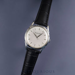 IWC Old Inter Schauhausen Manual Winding Cal.89 SS Leather Third Party Buckle (SS) Silver Dial Overhauled IWC