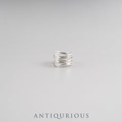 Tiffany Elsa Peretti Wave 5-Row Ring, SV925, Approx. Size 11