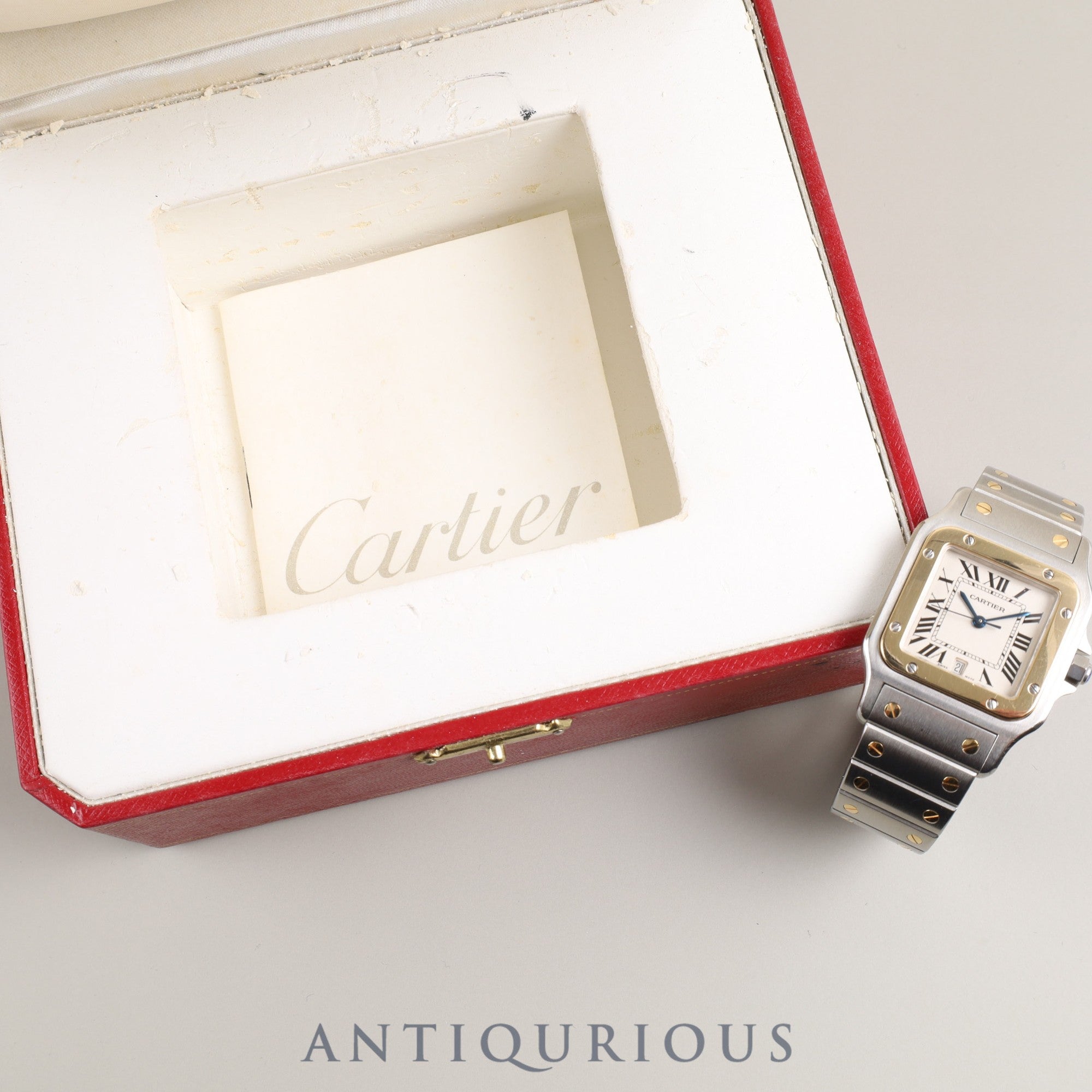 Cartier Santos Galbee LM W20011C4 / 1566 Quartz Cal.687 SS/YG SS/YG Ivory Dial Box Overhauled