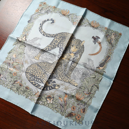 エルメス スカーフ カレ45 ジャングルラブ SILK100%