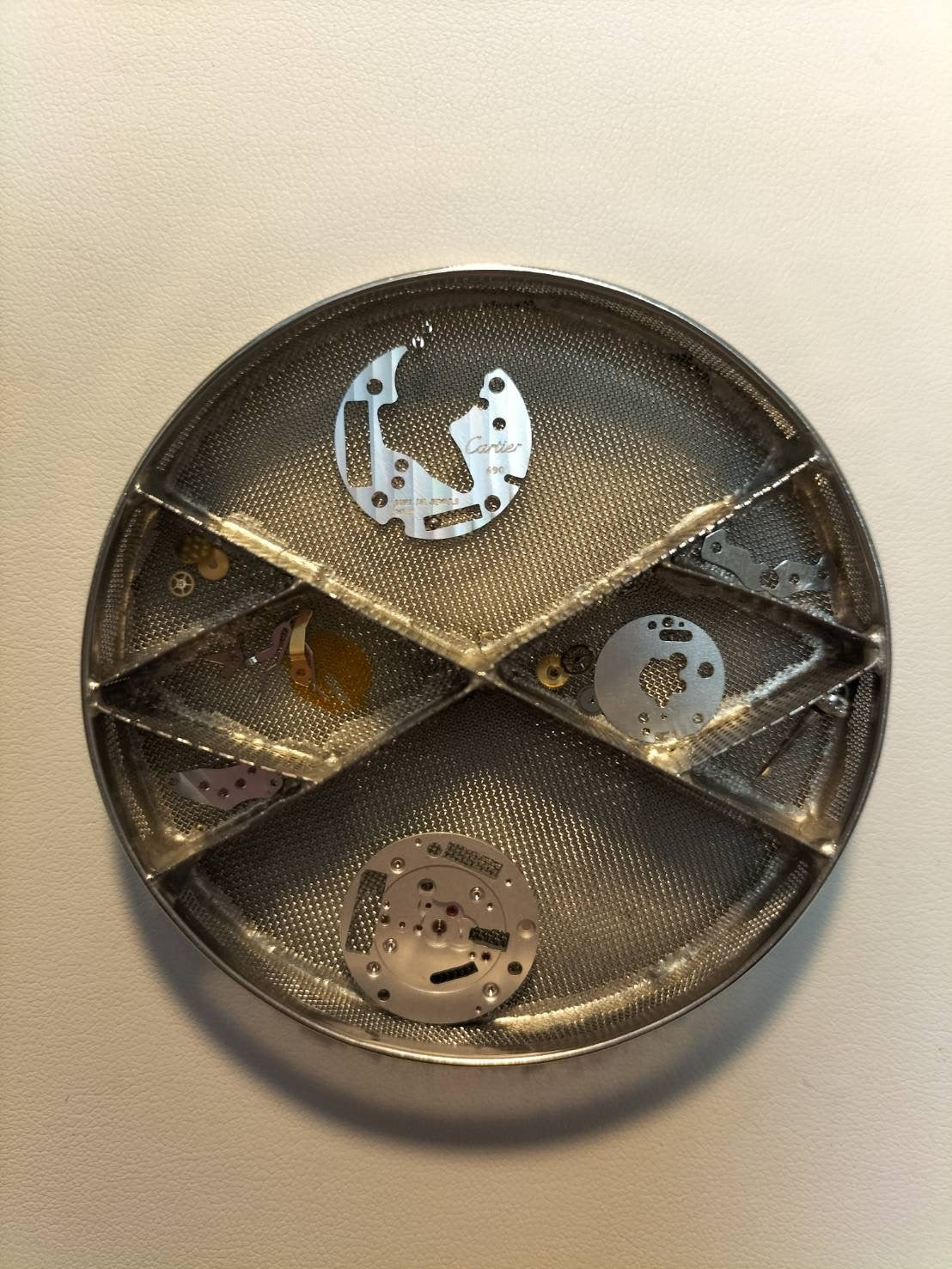 カルティエ マストコリゼ 1903 クォーツ Cal.690 SV925 革 純正Dバックル（SS） ホワイトローマン文字盤 オーバーホール済み