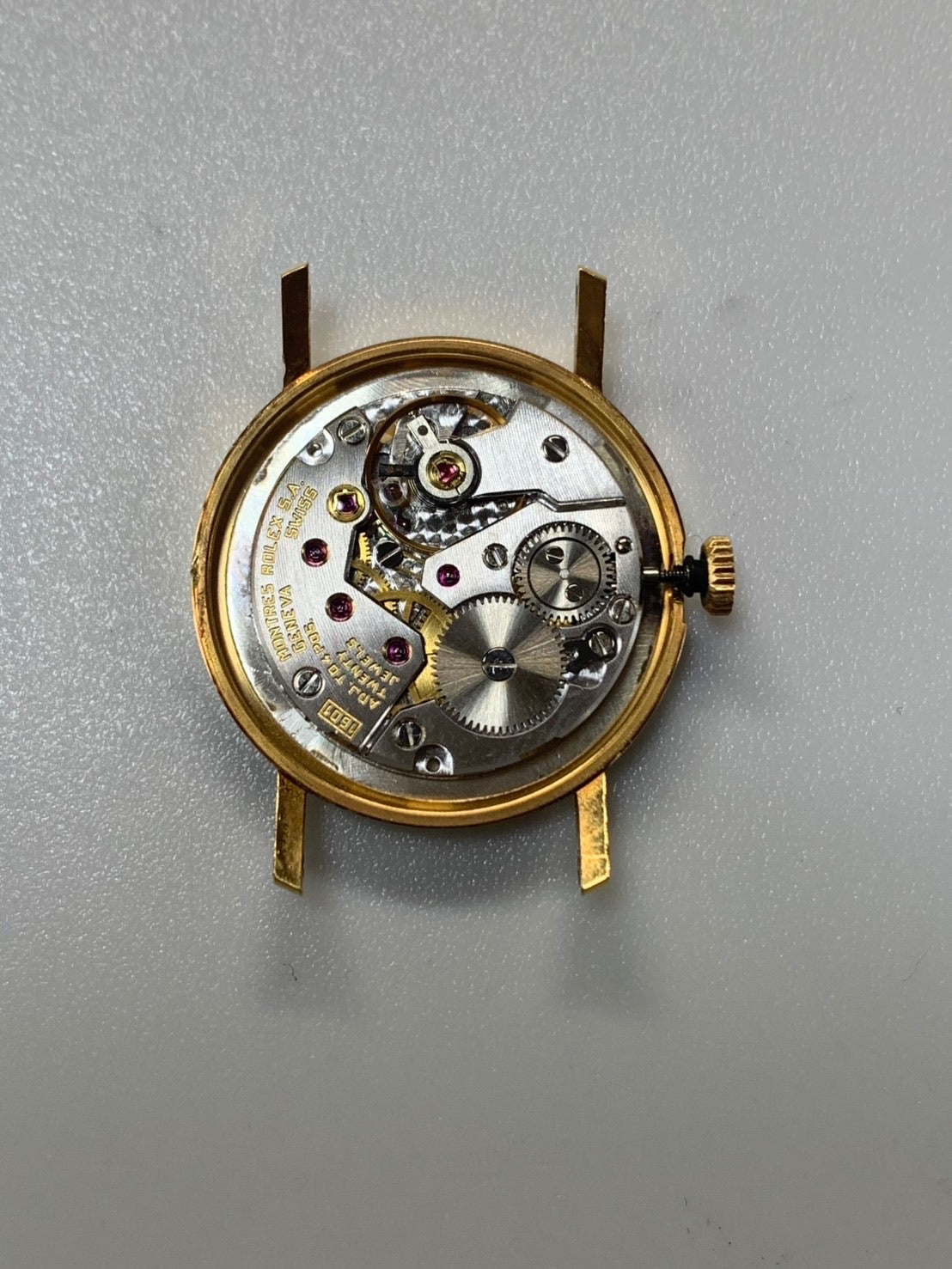 ロレックス チェリーニ 5109 手巻き Cal.1601 750YG 革 純正ピンバックル（750）シルバー文字盤 R番（1987年～1988年）オーバーホール済み