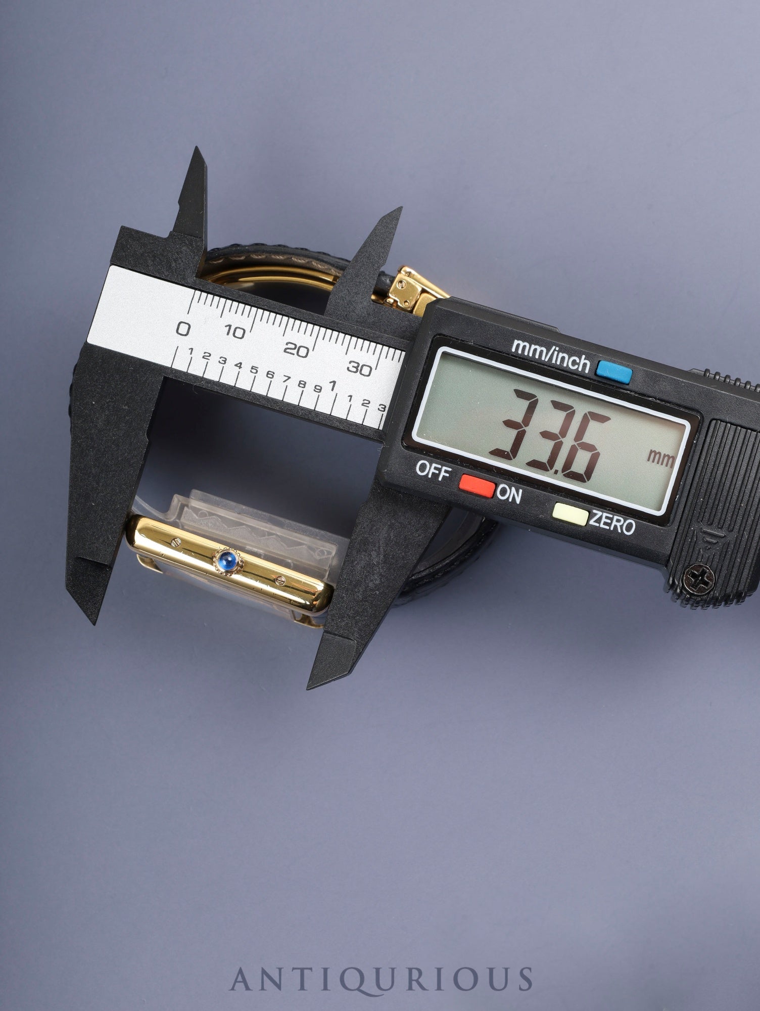 カルティエ マストタンク GM（XL） W1017454 / 2413 クォーツ Cal.687 SV925 革 純正Dバックル（GP） アイボリーローマン文字盤 オーバーホール済み