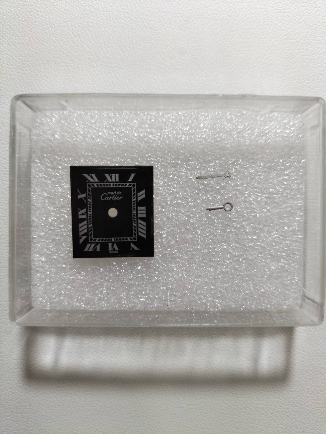 カルティエ マストタンク SM 3 手巻き Cal.78-1 SV925 革 純正ピンバックル（GP）ブラックローマン文字盤（SWISS表記）オーバーホール済み 新品仕上げ済み