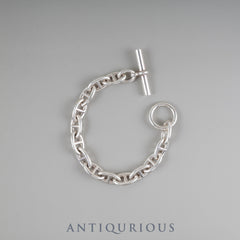 Hermes Chaine d'Ancre Bracelet, GM, 14 links, SV925, 22 years old, box