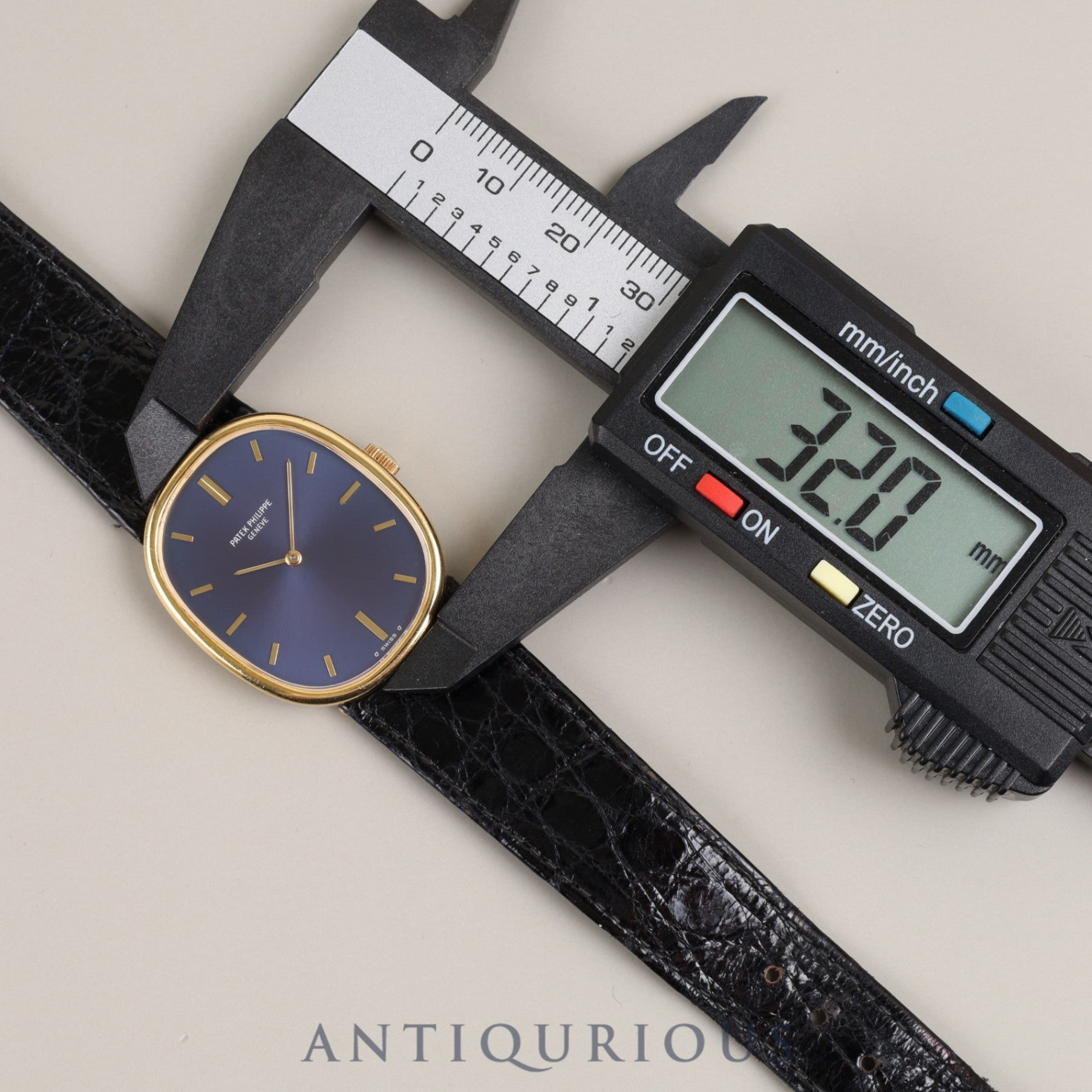 PATEK PHILIPPE GOLDEN ELLIPSE 3848J Manual winding Cal.215 YG Genuine belt Genuine buckle (750) Blue dial Overhauled