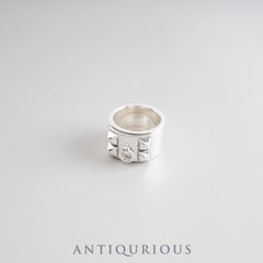 Hermes Collier de Chien Ring, GM Sterling Silver, #53