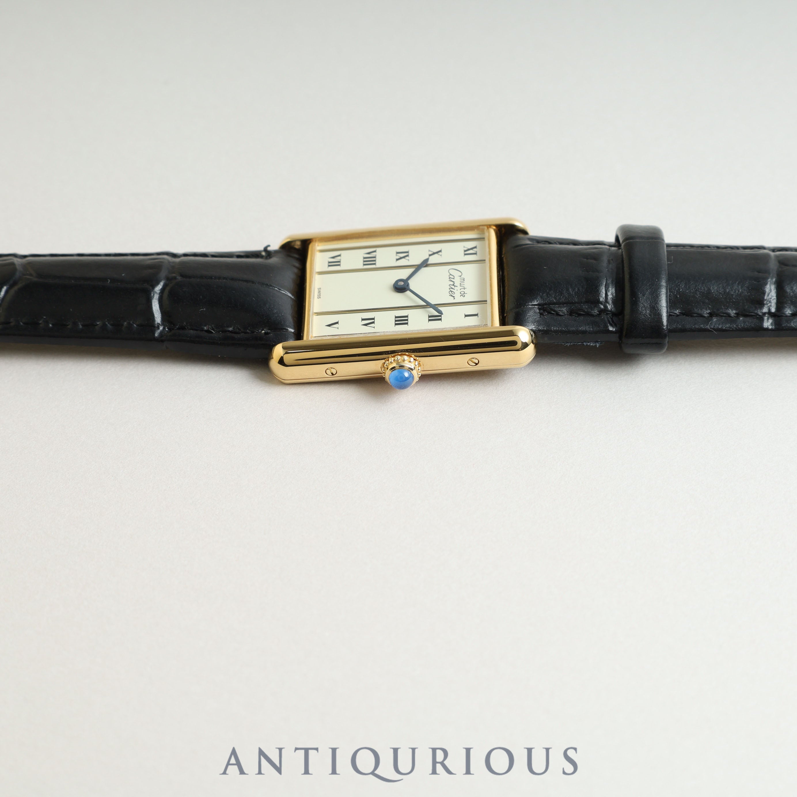 Cartier Must Tank LM QZ Straight Roman Dial