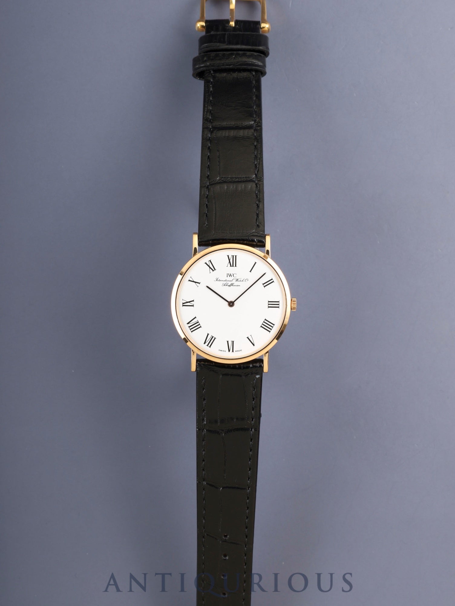 IWC  ポートフィノ PORTFINO / ポートフィノ 2010 手巻き Cal.1852 750 革 純正ピンバックル（GP） ホワイトローマン文字盤 オーバーホール済み アイダブリュシー