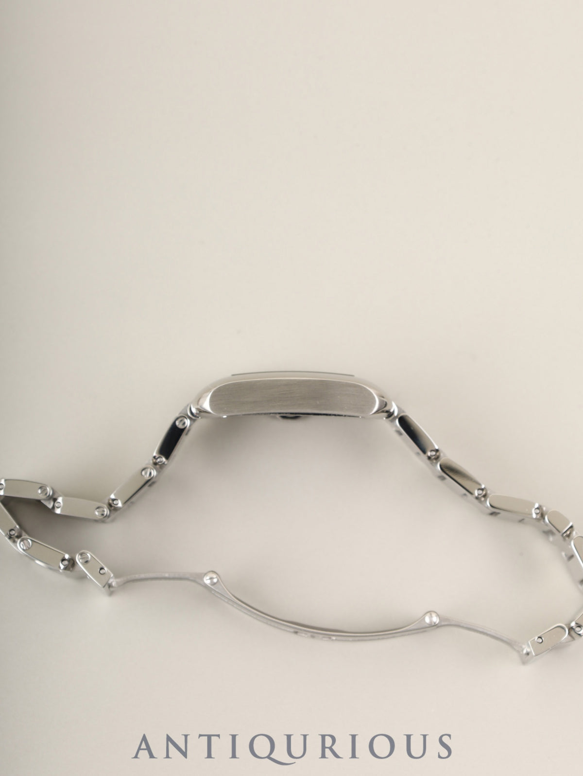 カルティエ タンクアングレーズ SM W5310022/3485 クォーツ Cal.057 SS SS シルバーギョーシェ文字盤（SWISS MADE表記）  冊子 保証書（2016年）オーバーホール済み