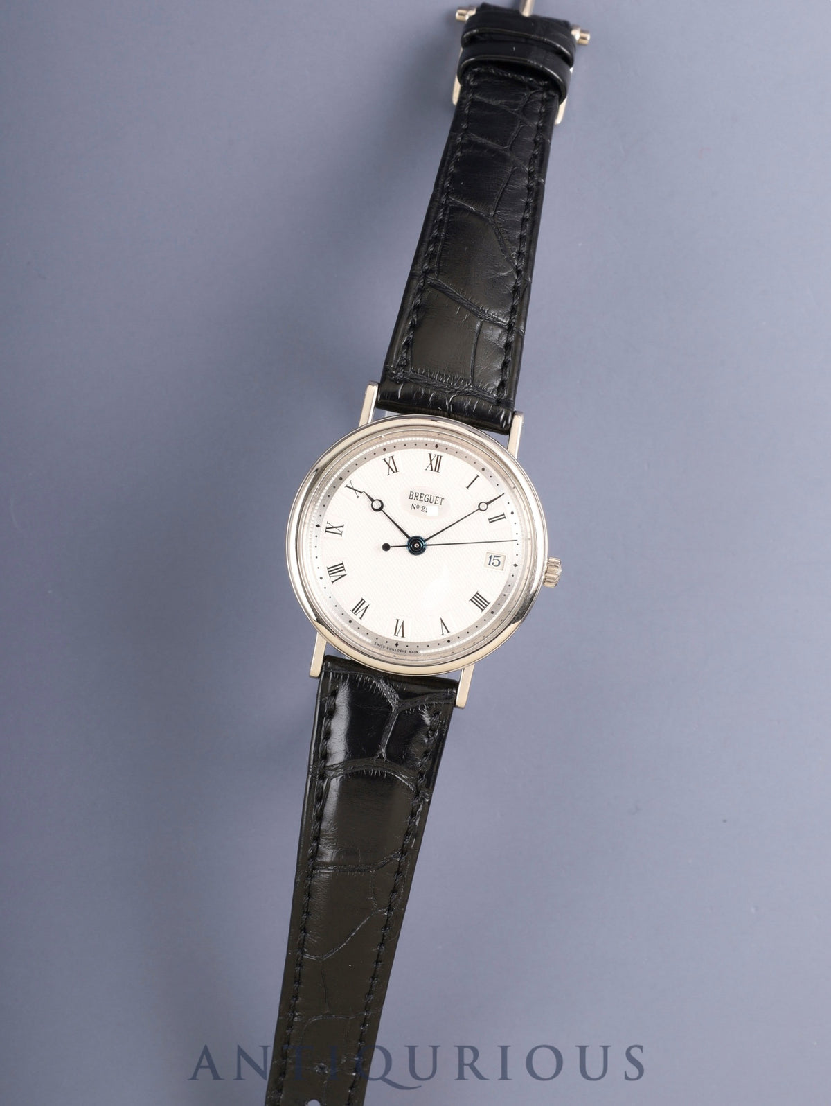 Breguet Classic Twin Barrel 5910BB.15.984 Automatic Caliber 591 750WG Genuine Leather Strap Genuine Pin Buckle (750WG) Silver Dial Box Booklet Warranty (2002) Overhauled