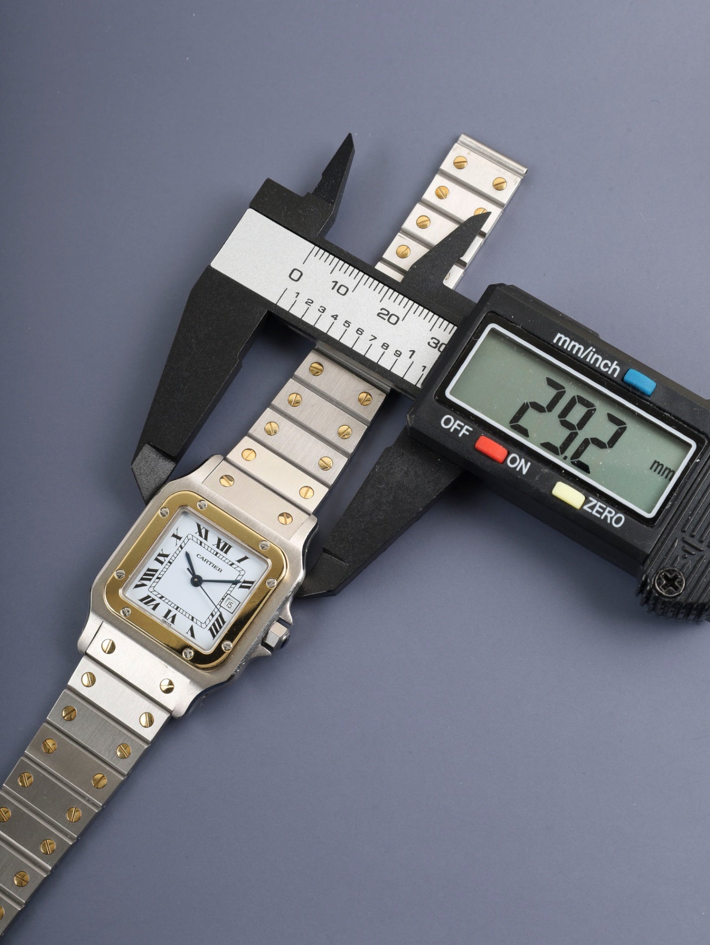 Cartier Santos Carrée LM 2961 Automatic Cal.077 (ETA2671) SS/YG SS/YG White Roman Dial (SWISS designation) Overhauled