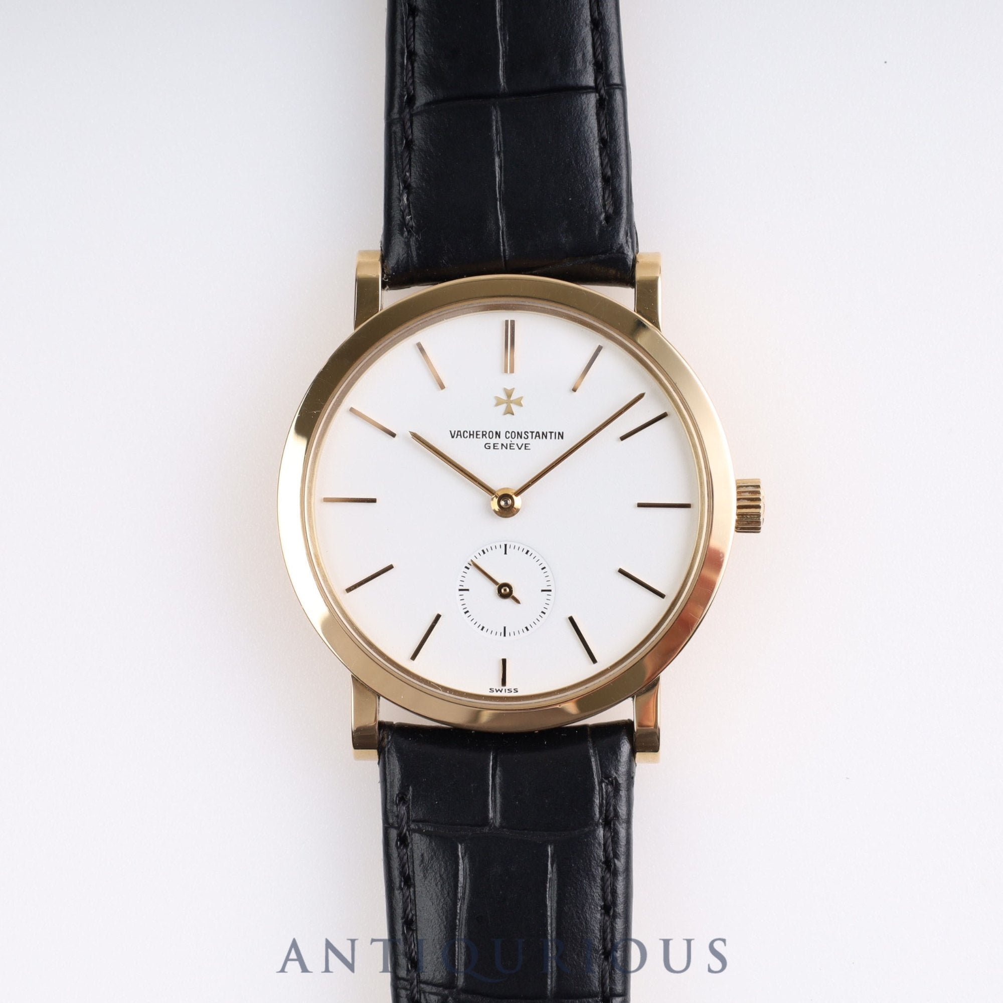 VACHERON・CONSTANTIN ESSENTIELLES 92240/000J-4 Manual winding Cal.1014/1 YG Leather White Dial Box Case Warranty