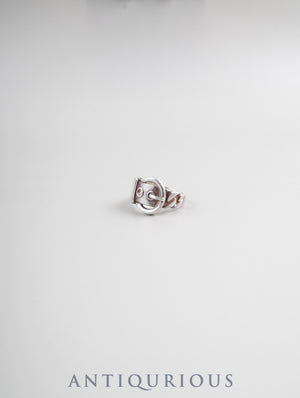 Hermes Boucle Cellier Ring, Sterling Silver, Approx. Size 11