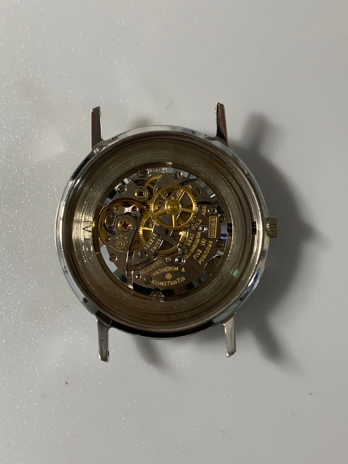 ヴァシュロン・コンスタンタン ラウンド 6903 手巻き Cal.1002/2 750WG 純正革ベルト 純正ピンバックル（750WG）シルバー文字盤（V＆C）保証書（1973年）アーカイヴ（2020年発行）スケルトン裏蓋 オーバーホール済み