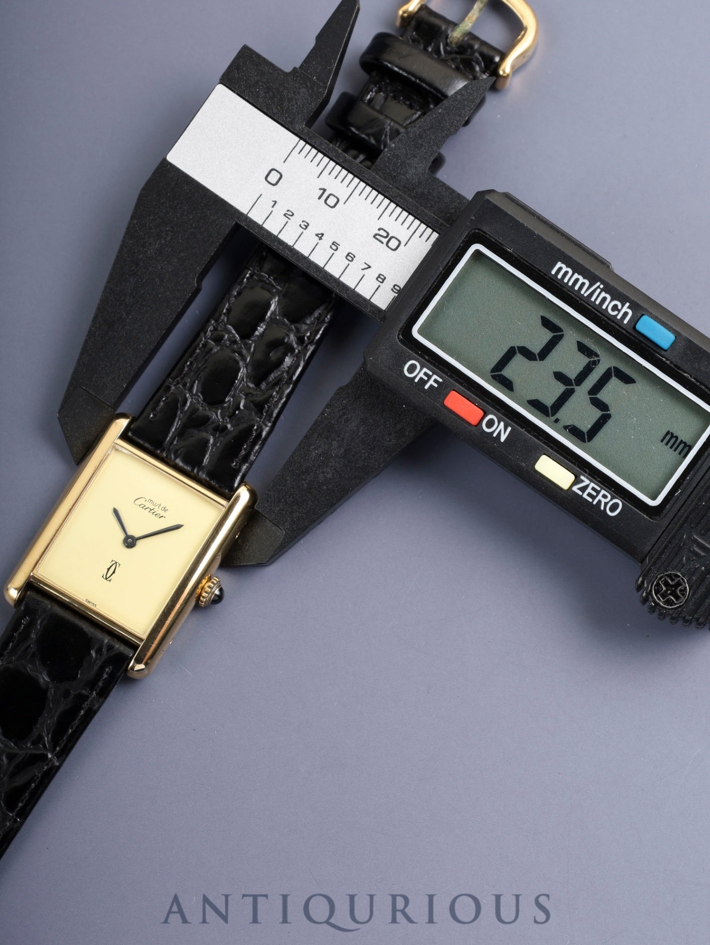 カルティエ マストタンク LM 6 手巻き Cal.78-1 SV925 革 純正ピン