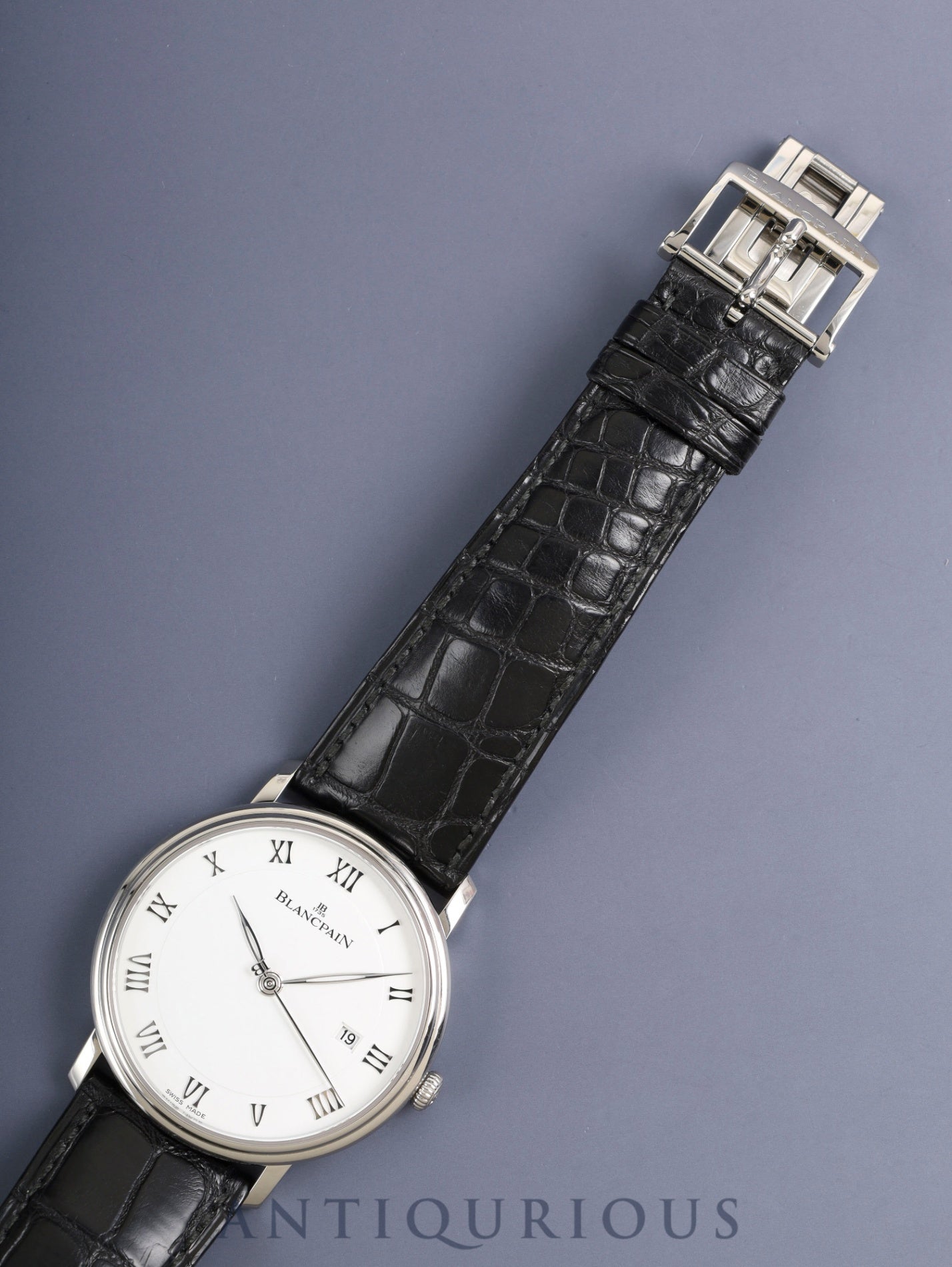 Blancpain Villeret Ultra-Slim 6651-1127-55B Automatic Cal.1151 SS Original leather strap Original buckle (METAL) White dial Box Warranty card (undated) Overhauled