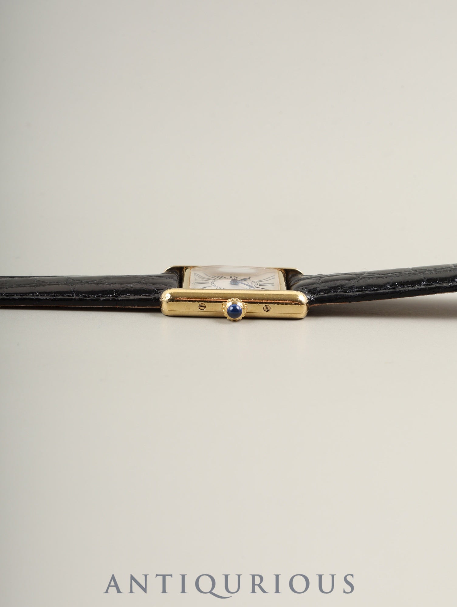 カルティエ マストタンク SM 5057001 クォーツ Cal.057 SV925 革 純正Dバックル（GP） オパラン文字盤 1982年頃〜1995年頃 オーバーホール済み