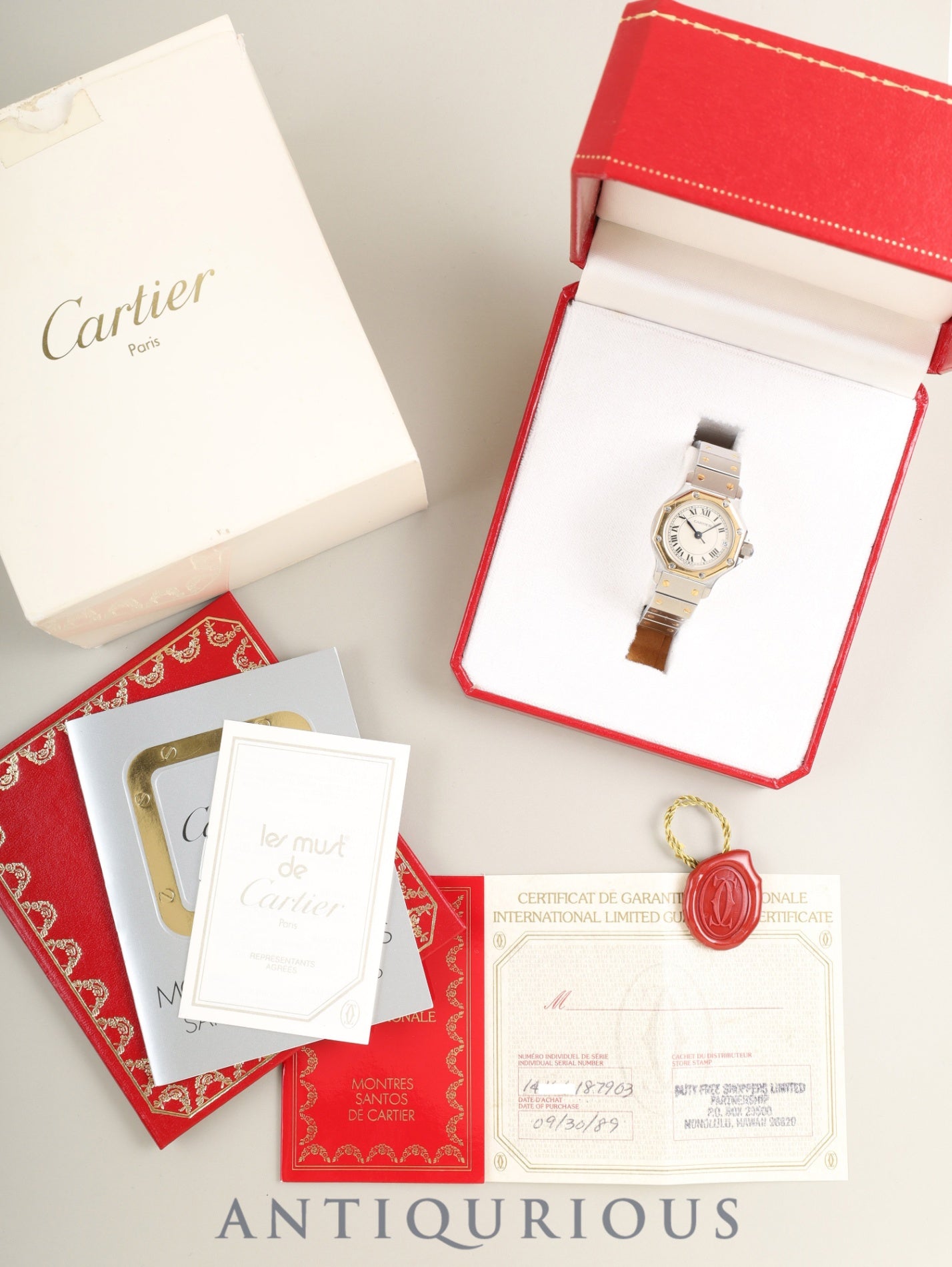 Cartier Santos カルティエ　サントス　時計　ボックス　空箱 Cartier Santos Octagon Watch (CARTIER) | 東京銀座のヴィンテージ