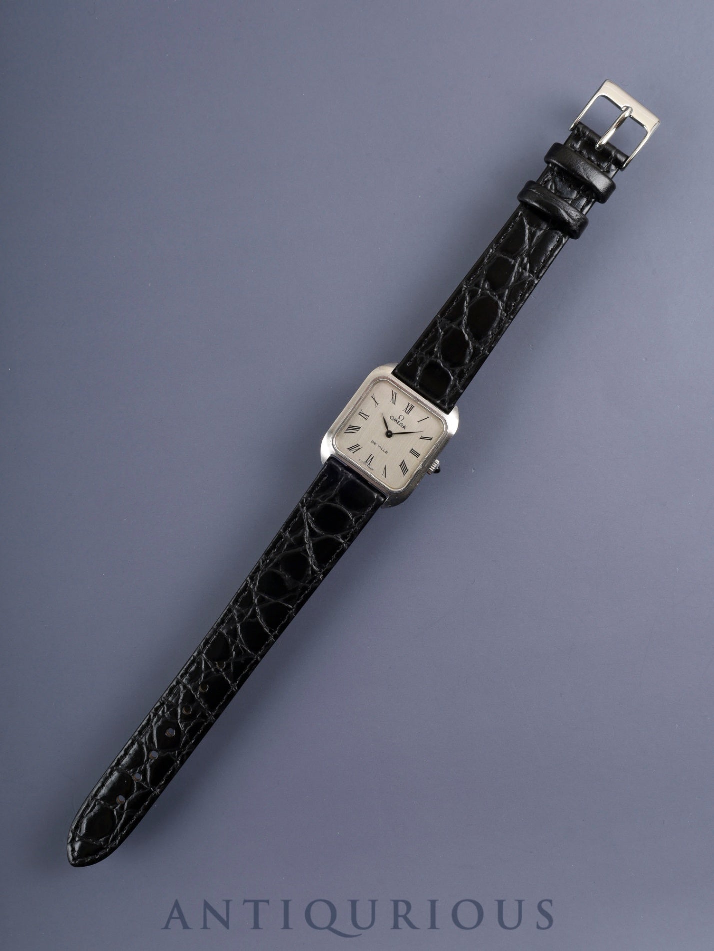 オメガ デ・ヴィル 511.0502 手巻き Cal.625 SS 革 社外ピンバックル（SS）シルバーローマン文字盤 オーバーホール済み