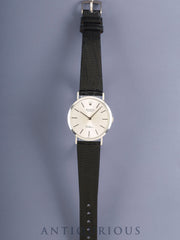 Rolex Cellini 4112/9 Hand-wound Cal.1601 750WG Leather Original Pin Buckle (750WG) Silver Dial W serial (1994-1995) Warranty (1996) Book Overhauled