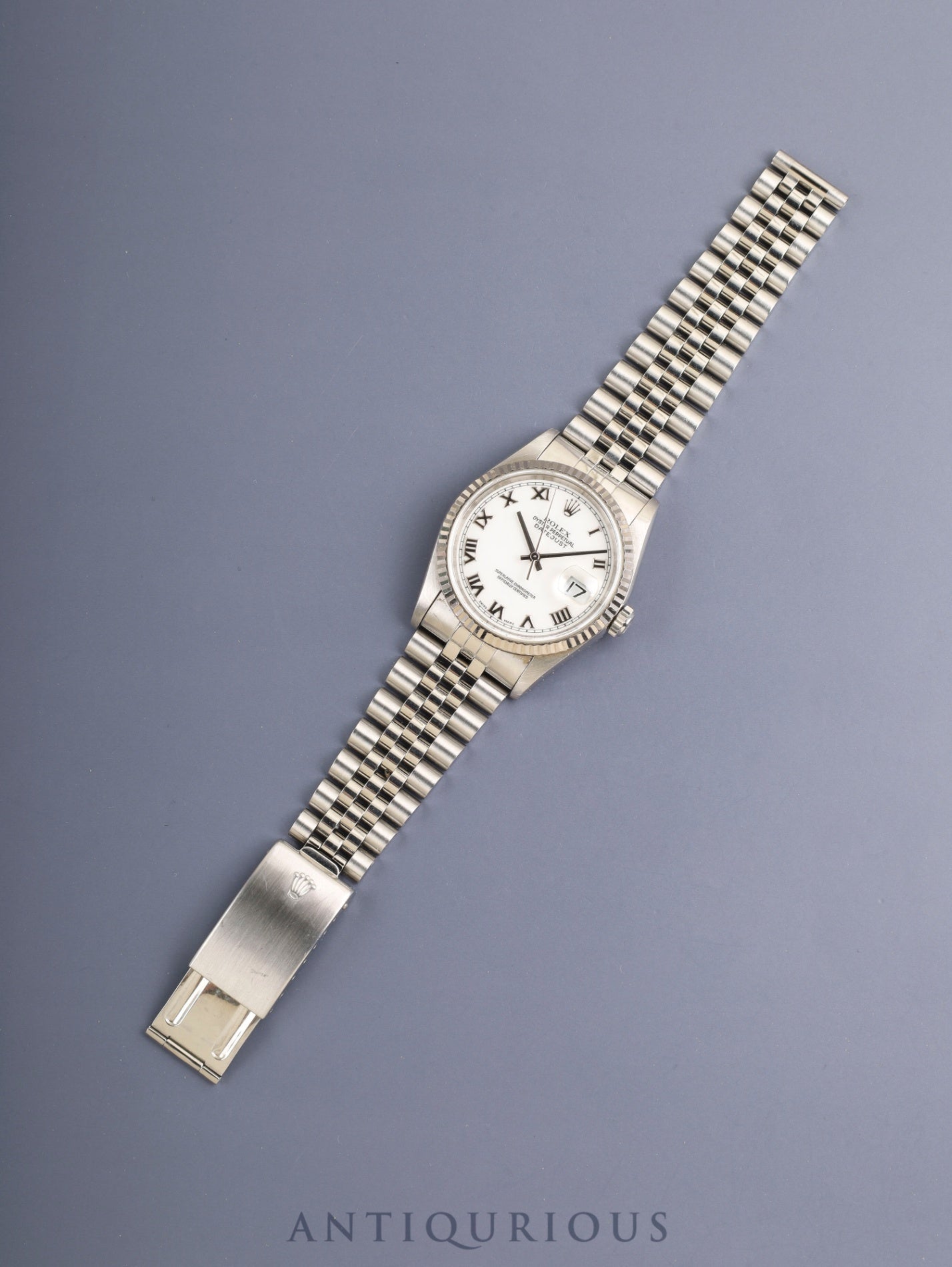 Rolex Datejust 16234 Automatic Cal.3135 SS/WG SS White Roman Dial (SWISS MADE) U-serial (1997) Box Overhauled