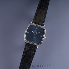 オメガ デ・ヴィル 111.0118 手巻き Cal.625 SS 純正革ベルト 純正尾錠（SS） ネイビー文字盤 オーバーホール済み