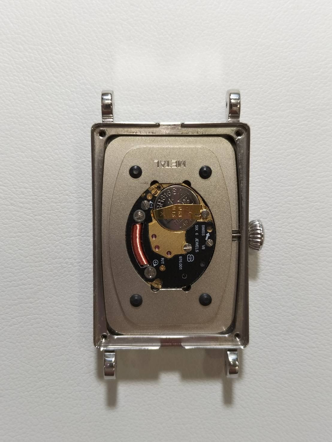 ティファニー ギャラリー クォーツ Cal.976.001 SS 純正革ベルト 純正ピンバックル（SS）ブラックローマン文字盤（SWISS MADE表記）オーバーホール済み