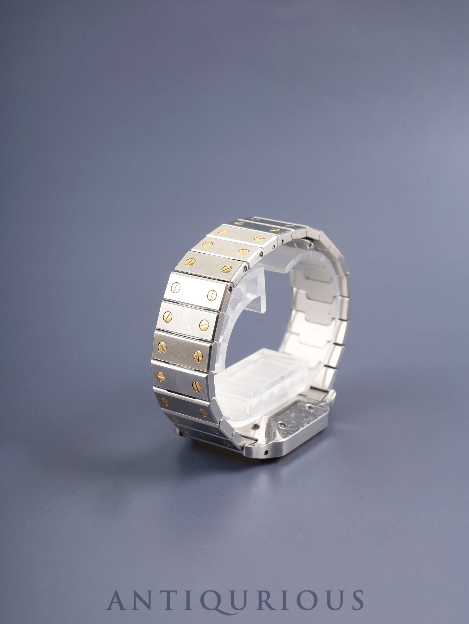 Cartier Santos Carrée LM 2961 Automatic Cal.2671 SS/YG SS/YG White Roman Dial (SWISS marking) Box Warranty (blank) Booklet Overhauled