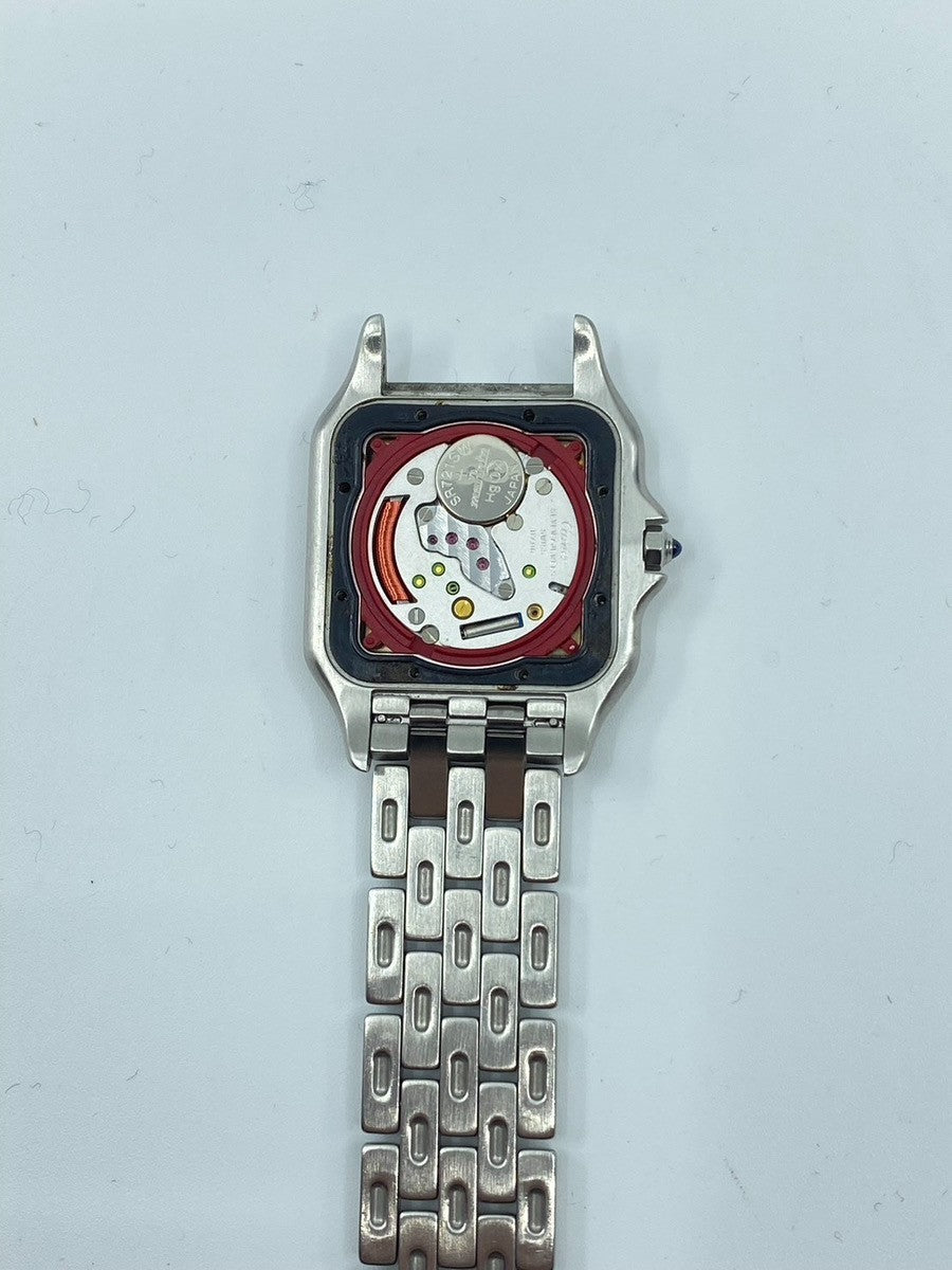 カルティエ パンテール LM W25032F5 / 1300 クォーツ Cal.87.04 SS SS ホワイトローマン文字盤（SWISS表記） オーバーホール済み