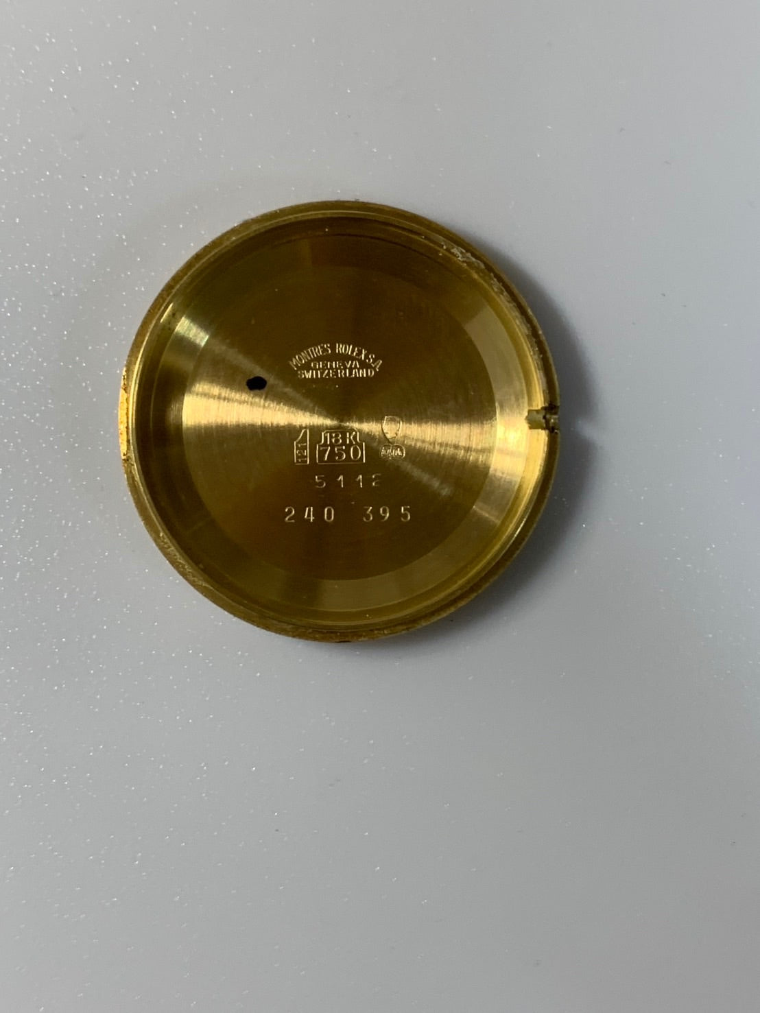 Rolex Cellini 5112, manual winding, Cal. 1601, 750YG, leather strap, original pin buckle (750YG), champagne diamond Roman numeral dial, L-series (1989-1990), repair invoice included, recently overhauled.