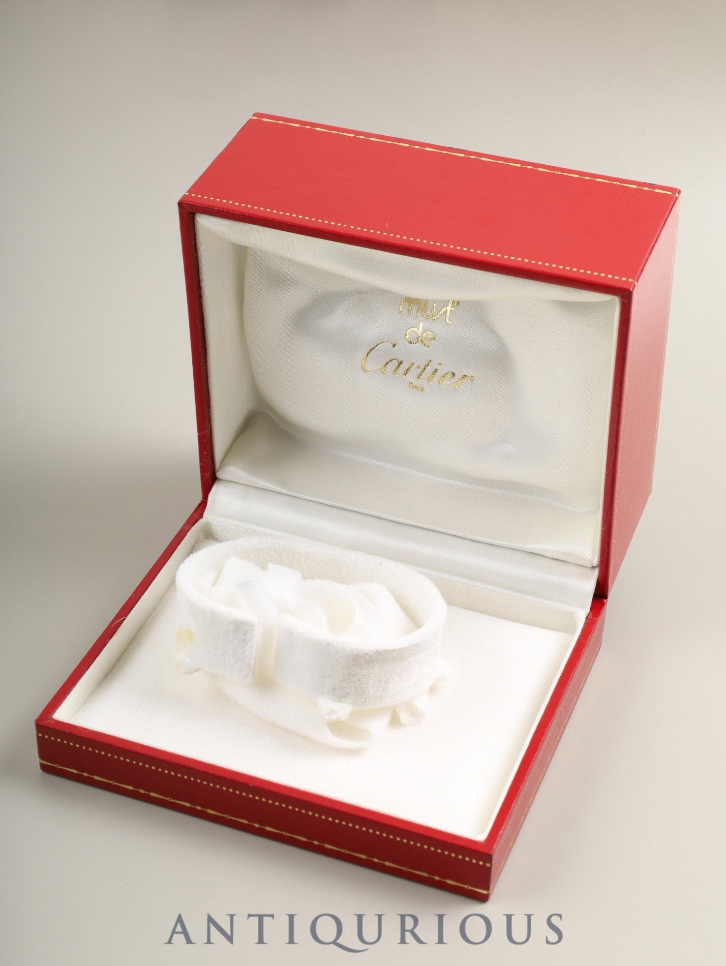 カルティエ マスト ヴァンドーム VLC SM W1002253  / 590004 クォーツ Cal.- SV925 革 純正Dバックル（GP）オパラン文字盤  箱 カルティエブティックにてコンプリートサービス済み