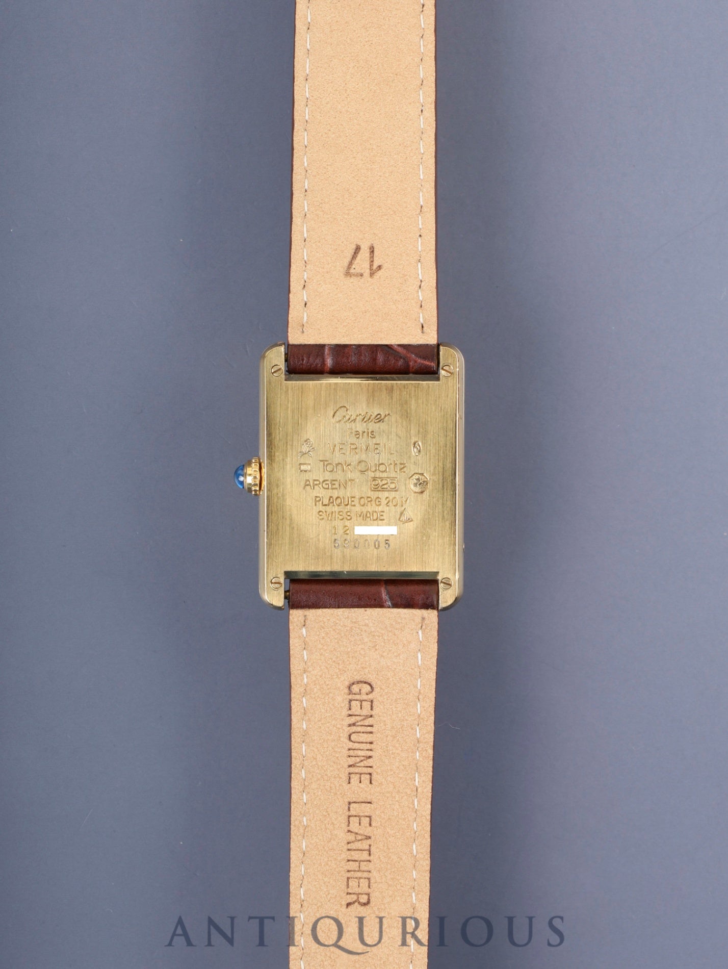 カルティエ マストタンク LM W1005554 / 590005 クォーツ Cal.90  SV925  革 純正Dバックル（GP）オパラン文字盤 オーバーホール済み