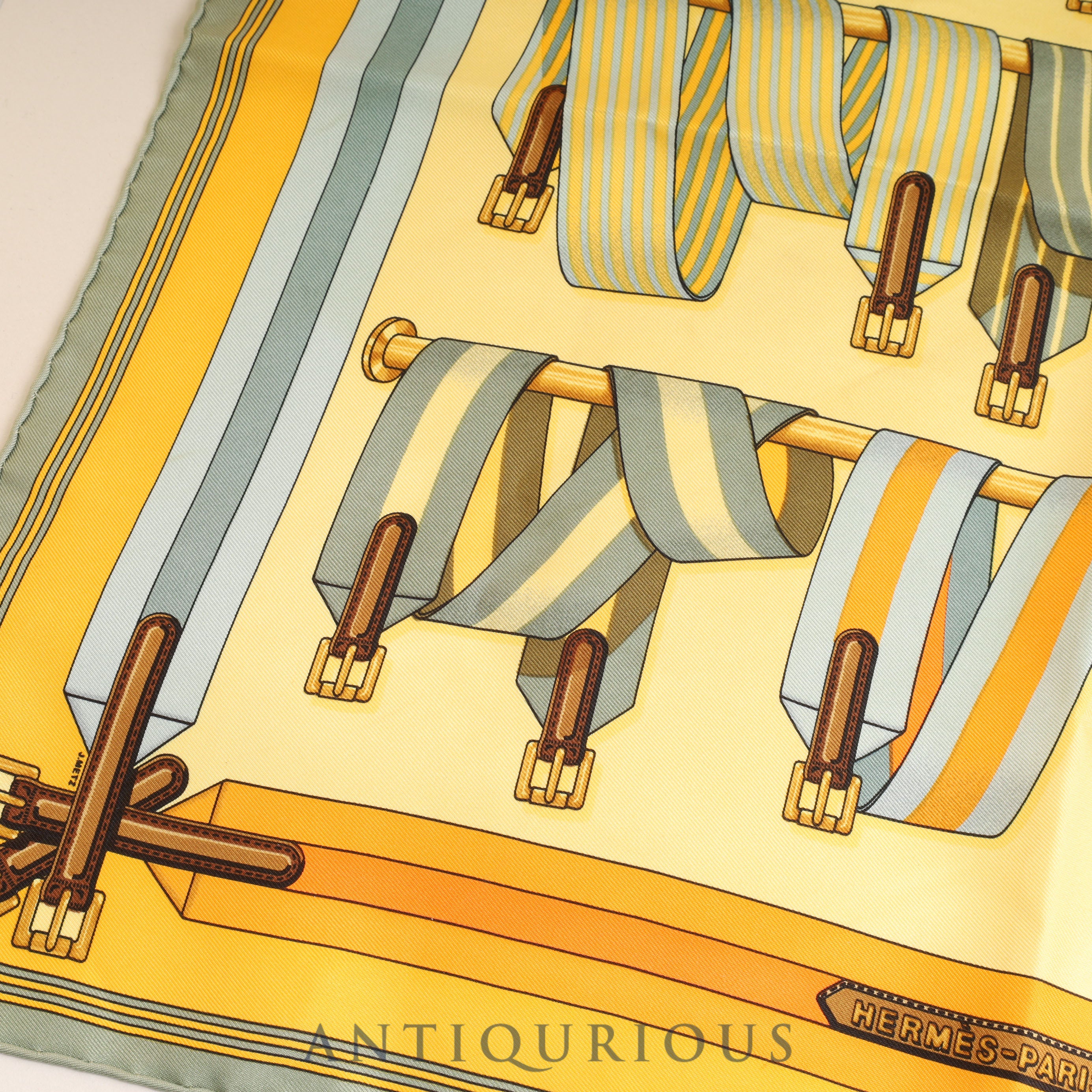 エルメス スカーフ カレ45 ベルト柄 | 東京銀座のヴィンテージウォッチ専門店 - ANTIQURIOUS