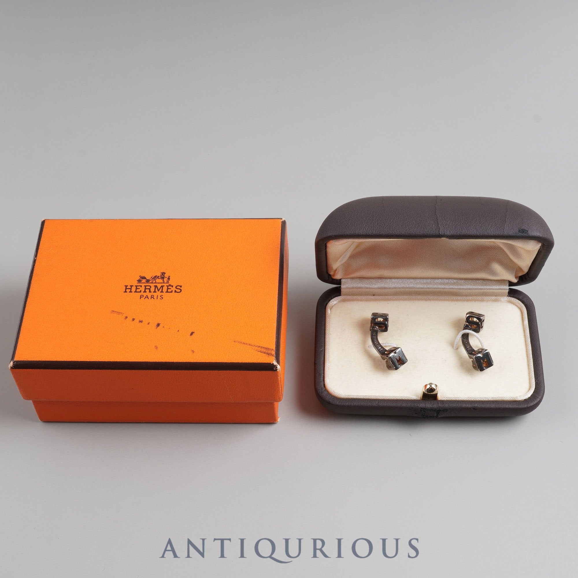 HERMES Hermes Cufflinks Cube SV925 Box