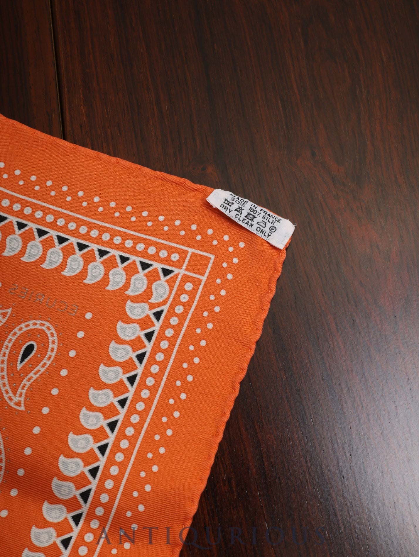 HERMES Scarf Carre 55 ECURIE PARIS SIENNES Stables of Paris 100% Silk